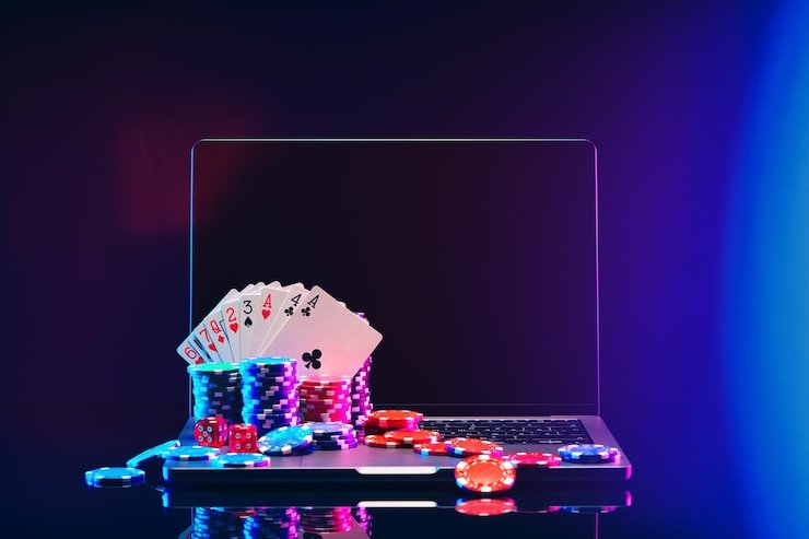 Panel fitur slot bernuansa ungu
